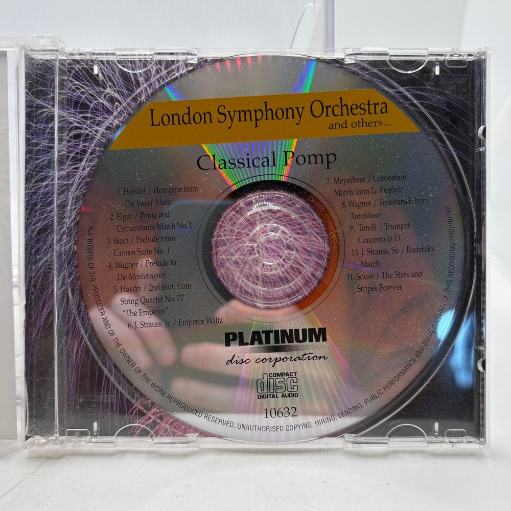 London Symphony Orchestra Classical Pomp CD‎ Platinum Disc Corp Handel Elgar